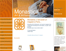 Tablet Screenshot of monastica-art-et-artisanat.com